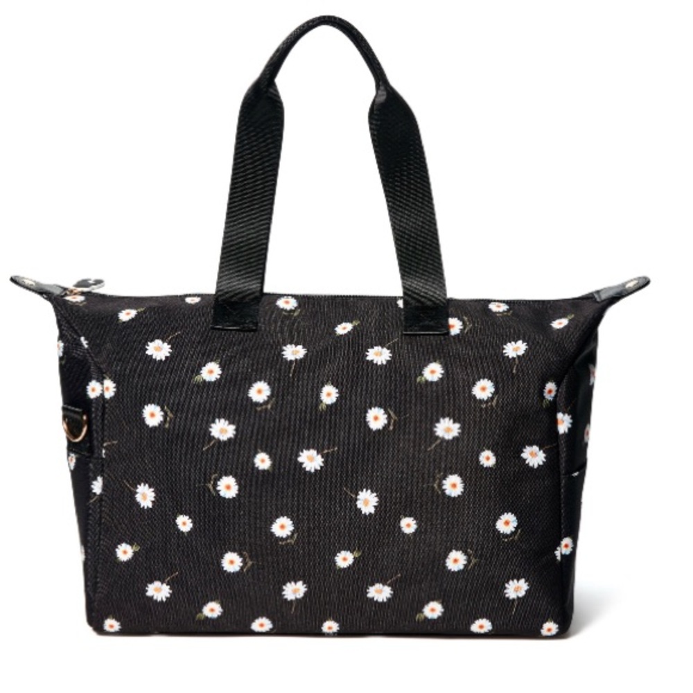 Alice + Olivia Daisy floral weekender travel duffel tote bag